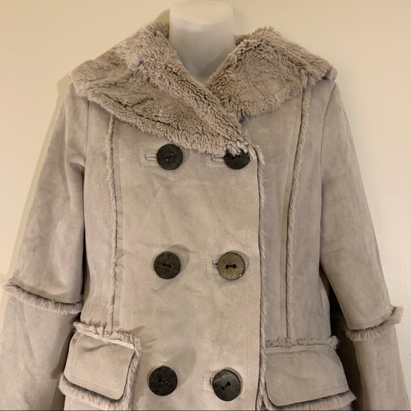 NWOT Pendleton Diana Faux Shearling and Suede Coat - Picture 1 of 8